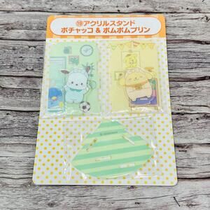 Sanrio Smiles Pochacco Pompompurin Pajamas Acrylic Stand Figure Japan US Seller